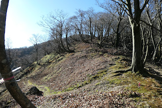 尾根を直進（左の道が正解）