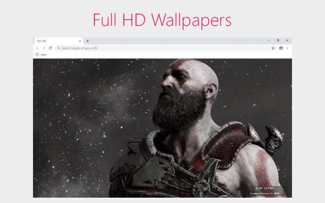 God of War Wallpapers and New Tab