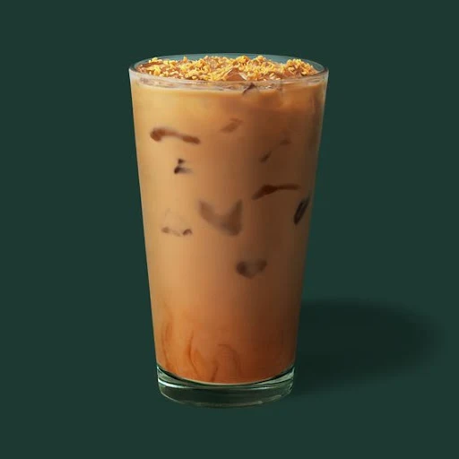 Iced Caramel Latte Bubble Tea ( New )