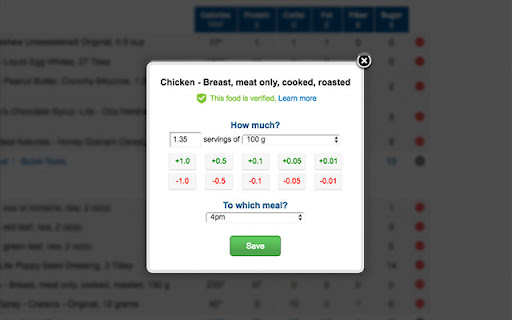 Easy MyFitnessPal (ezmfp)