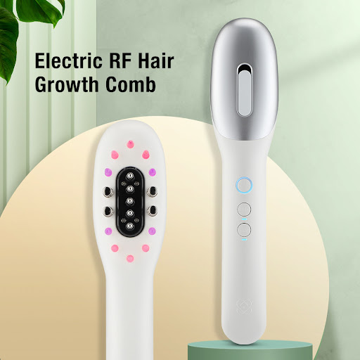 Title 3, Electric Massage Comb Micro Current Red Blue Li...