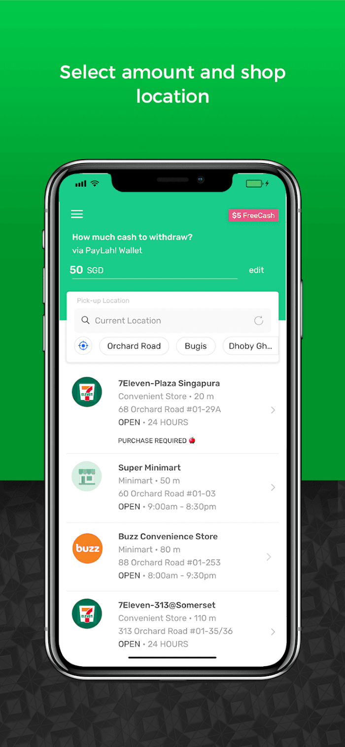 SoCash app in use