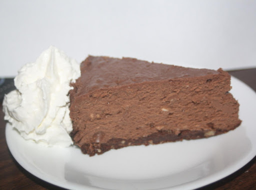 Decadent creamy fudge cheesecake!
