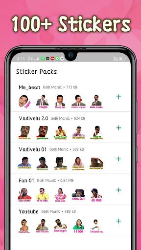 Tamil comedy stickers, whatsapp stickers in tamil