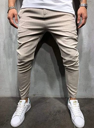 Title 5, Pantalones Deportivos Casuales de Cuadros para ...