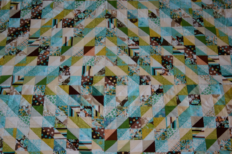 Nick and Mel's Quilt up close