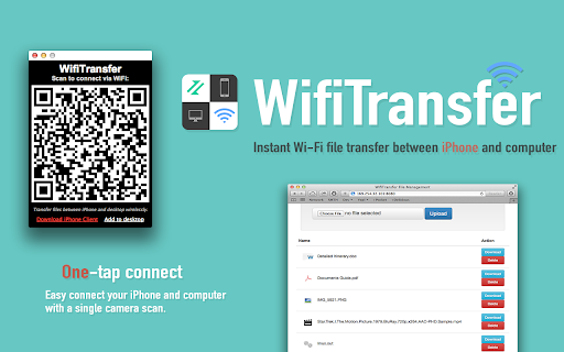 WifiTransfer - Instant wireless file transfer