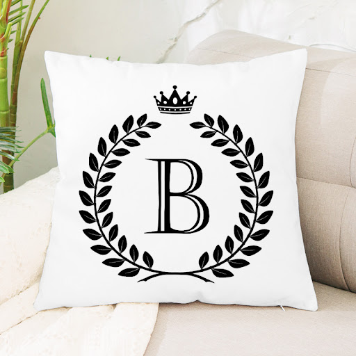 Title 2, Hot Sale English Letter Flannel Throw Pillow fo...