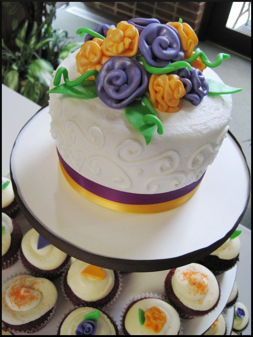 Purple and Orange Wedding