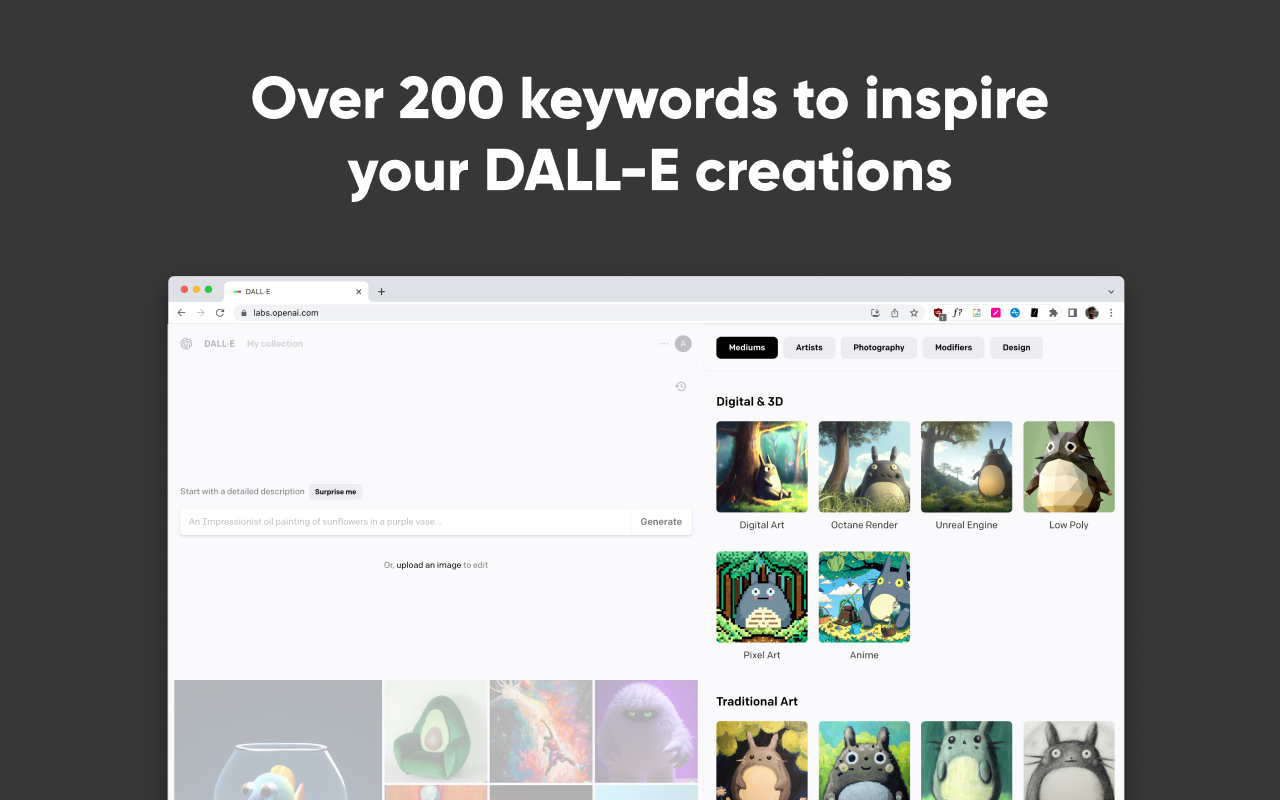 DALL-E Keyword Dictionary - Dallelist Preview image 3