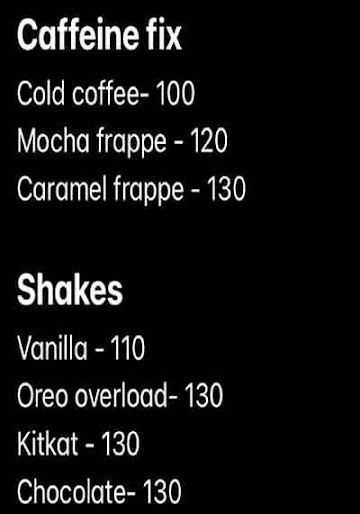 Cafedo menu 