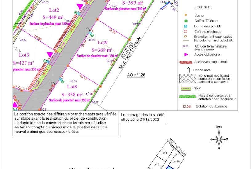  Vente Terrain à bâtir - à Prahecq (79230) 