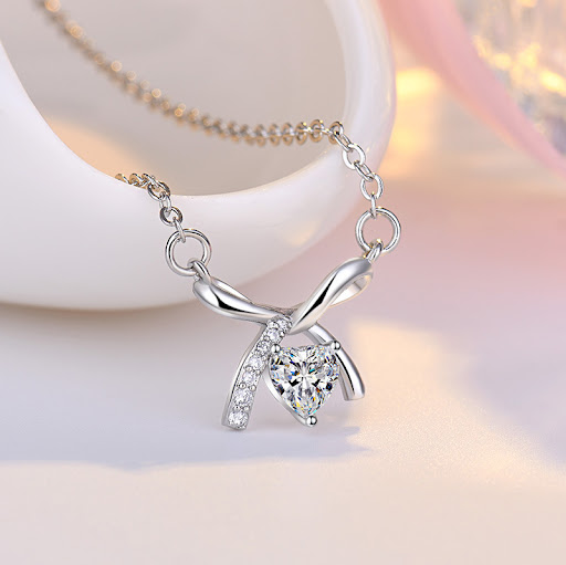 Title 2, Womens Light Luxury Bow Necklace Adds a Touch ...