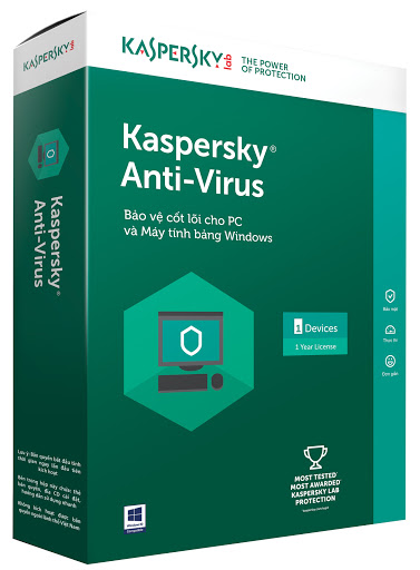 Phần mềm Kaspersky Antivirus 1 máy tính - Hàng trưng bày