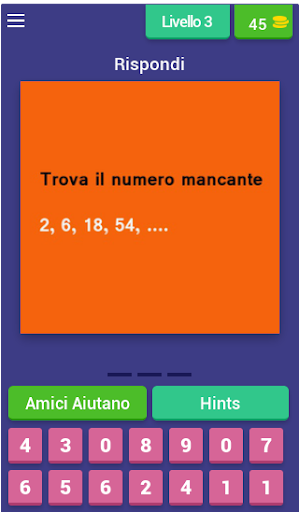 Trova il numero mancante - test dintelligenza