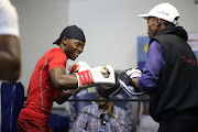 Zolani Tete training at his gym in Mdantsane.