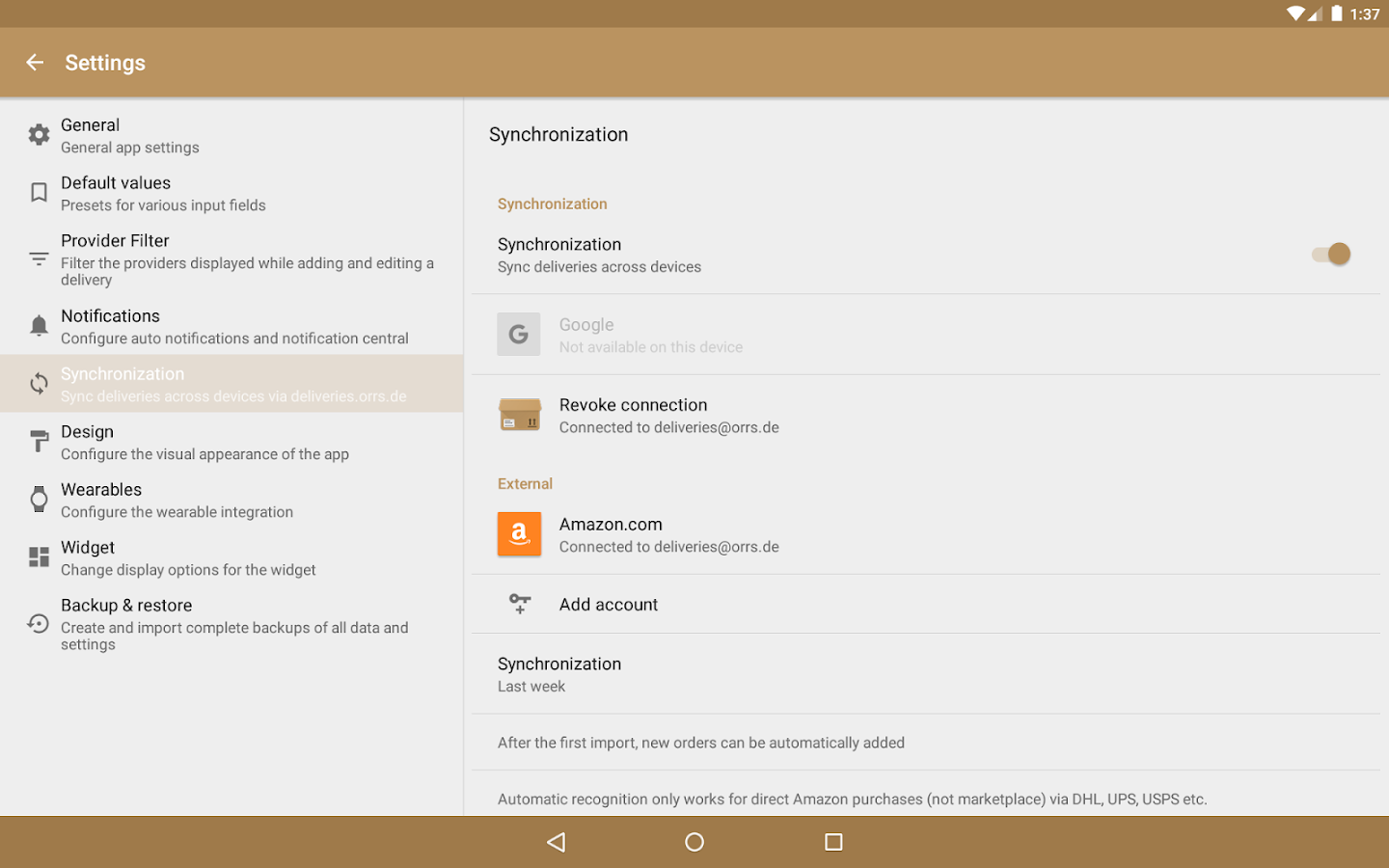    Deliveries Package Tracker- screenshot  