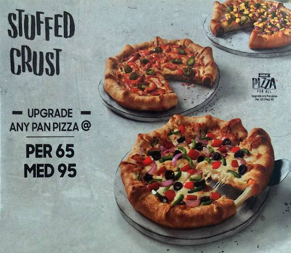 Pizza Hut menu 