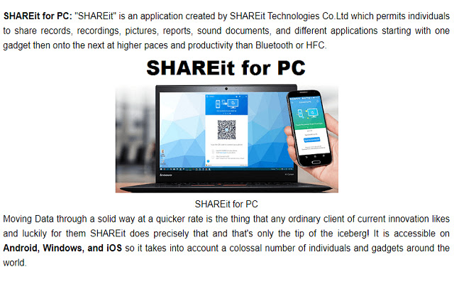 SHAREit for PC & Windows