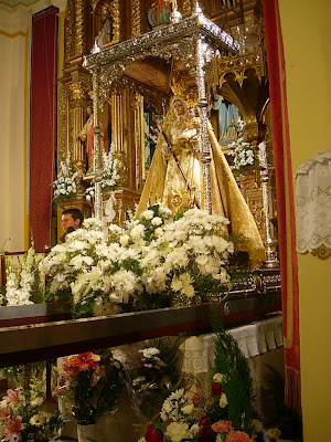 La Virgen de Luna durante la ofrenda floral del 2010. Foto: Pozoblanco News, las noticias y la actualidad de Pozoblanco (Córdoba)* www.pozoblanconews.blogspot.com