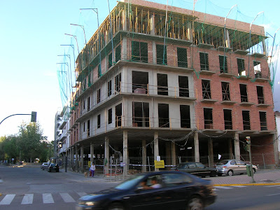 Las obras objeto de la polémica alineación hace unos meses. Foto: Pozoblanco News, las noticias y la actualidad de Pozoblanco (Córdoba)* www.pozoblanconews.blogspot.com