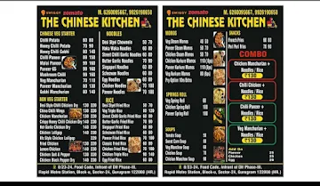 The Chinese kitchen menu 