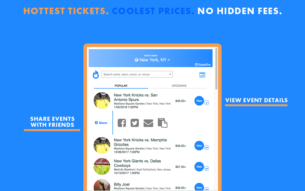 TicketFire - Sports Concerts Theater Tickets Preview image 3