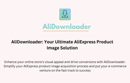 AliDownloader | Save AliExpress images small promo image