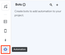 Click automation in the left navigation pane