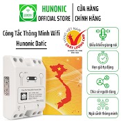 Công Tắc Thông Minh Wifi Hunonic Datic 1 Kênh 500W Điều Khiển Thiết Bị Từ Xa Qua Điện Thoại, Hẹn Giờ Tự Động.