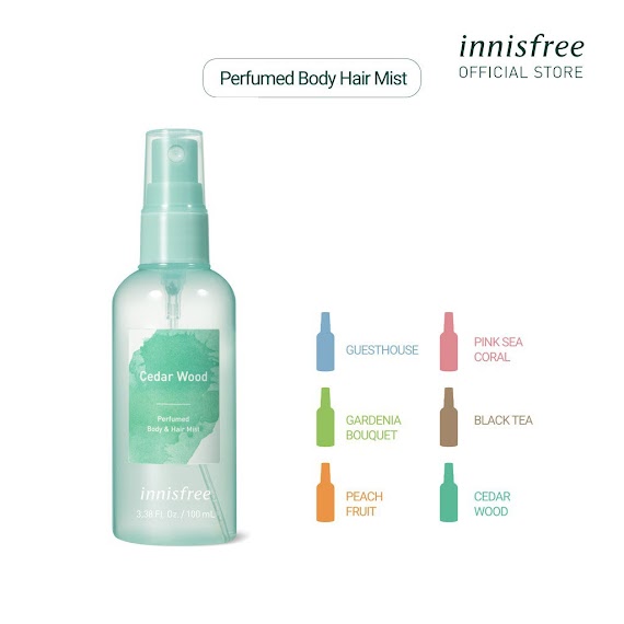 [Mã Cosif12 Giảm 10% Đơn 400K] Xịt Thơm Toàn Thân Innisfree Perfumed Body & Hair Mist 100Ml