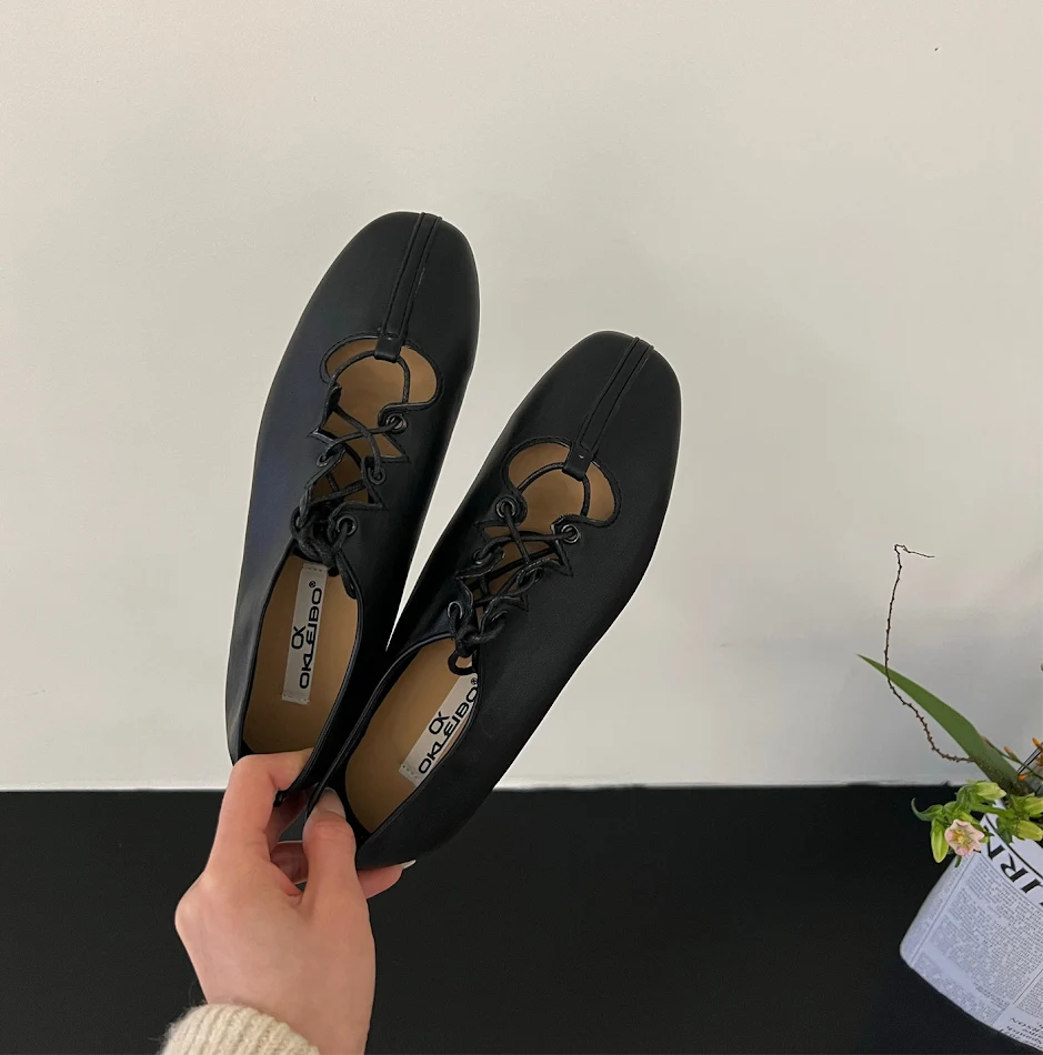 Women's Flat French Retro Pumps with a soft bottom for all-day comfort and style. These pumps are ideal for everyday wea