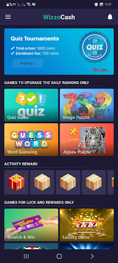 Screenshot WizzoCash - Gaming & Rewards‏