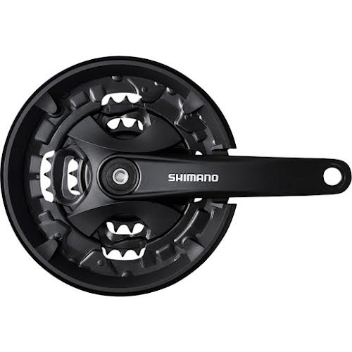 Shimano FC-MT101 Crankset - 170mm, 9-Speed, 40/30/22t, Square Taper JIS Spindle Interface, 50mm Chainline, B