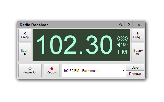 Radio Receiver chrome extension