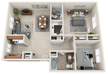 Rendered Tuscany Floorplan Diagram