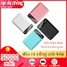 Pin Sạc Dự Phòng Mini 50000 Mah Thiết Kế Dễ Thương Nhỏ Nhắn Dễ Dàng Mang Theo Tiện Dụng 2 Cổng Usb