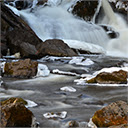 Snowy Waterfall - HD Nature Chrome extension download