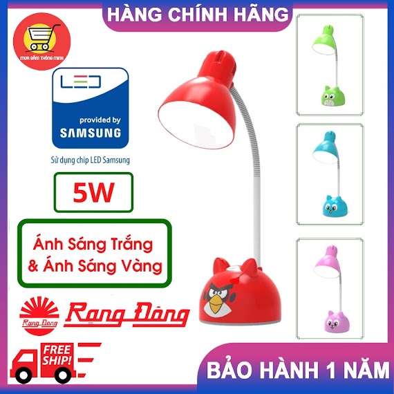 Đèn Học Bàn Chống Cận Rạng Đông Rd - Rl - 27.V2 5W Led - Đèn Bàn Rd - Rl - 27.V2 Kèm Bóng Đèn Chip Led - Bảo Hành 12 Tháng