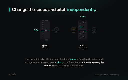 Étude — Loop & Slow Down YouTube for Practice screenshot 3