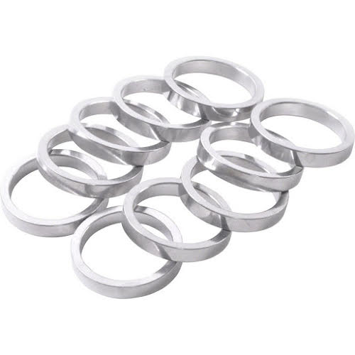 Leaf 5mm 1" Headset Spacer Silver Bag/10