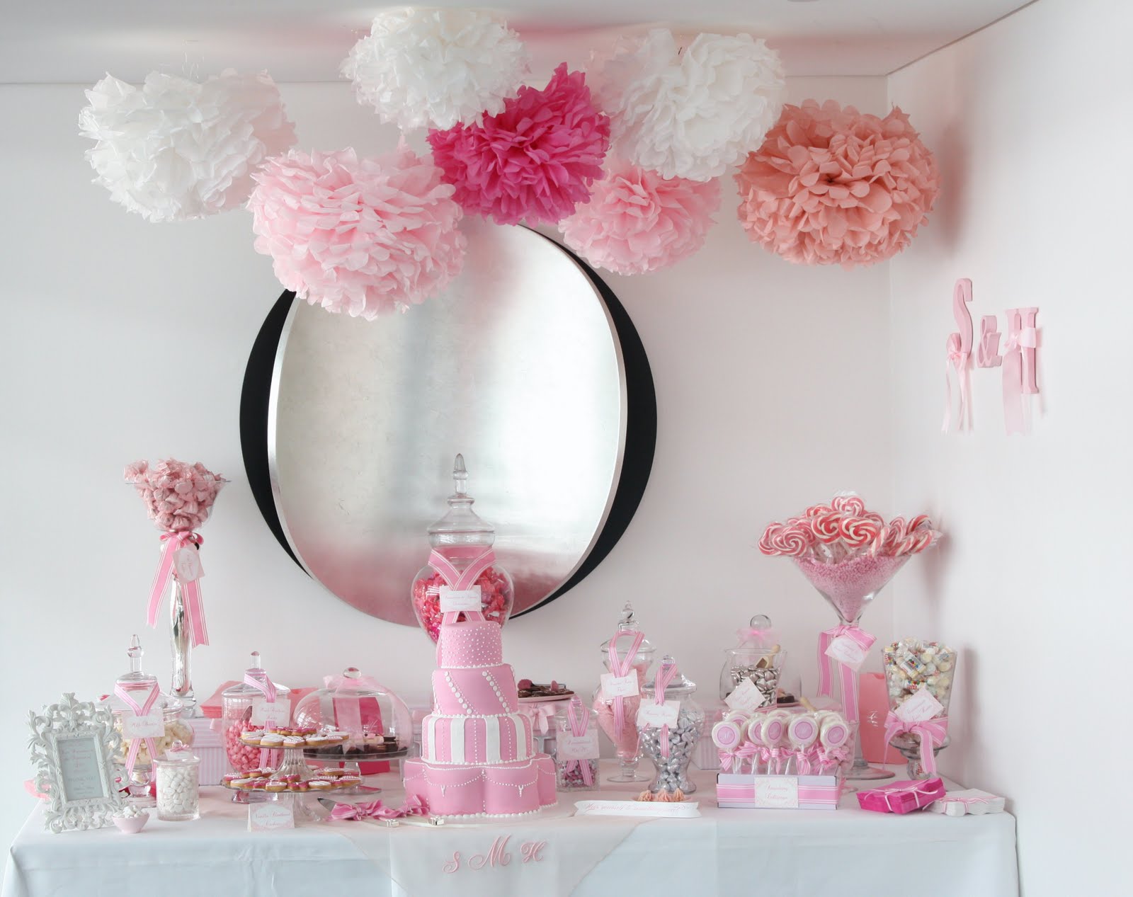 Pink Wedding! candy buffet