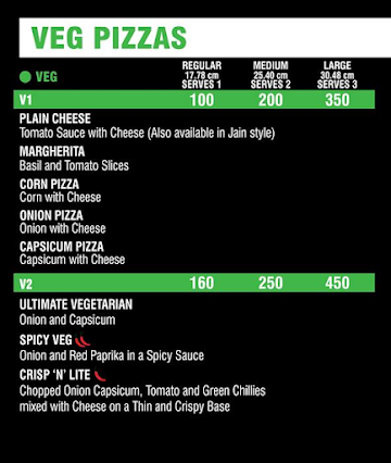 Smoking Jos- Fresh Pizzas menu 