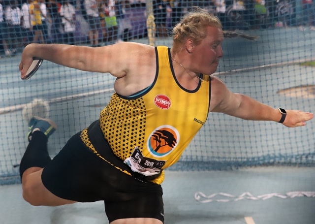 Bestmed Madibaz student-athlete Ischke Senekal continued her outstanding year when she won the shot put gold medal and the discus bronze at the African Athletics Championships in Asaba in Nigeria at the weekend