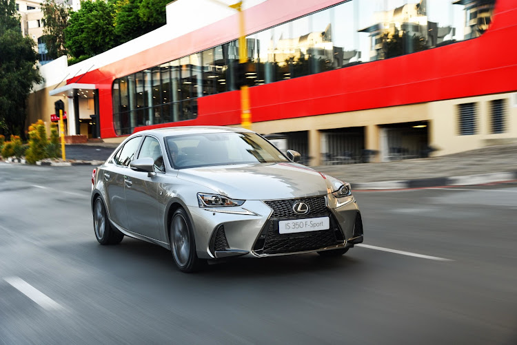 The Lexus IS 350 F-Sport. The company has announced upgrades to four of its 2020 models.