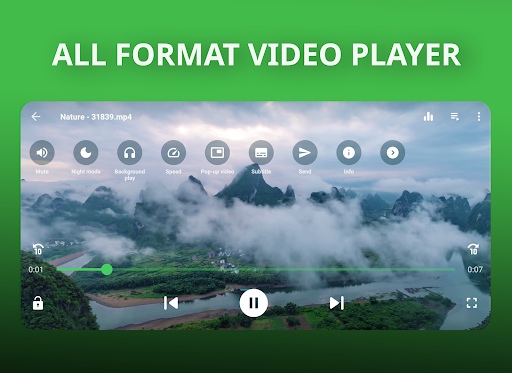 Screenshot video player for android