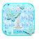 Thème de clavier Blue Paris Butterfly icon