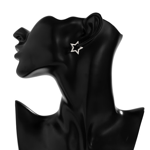 Title 6, Geometric Titanium Steel Star Ear Studs, offeri...