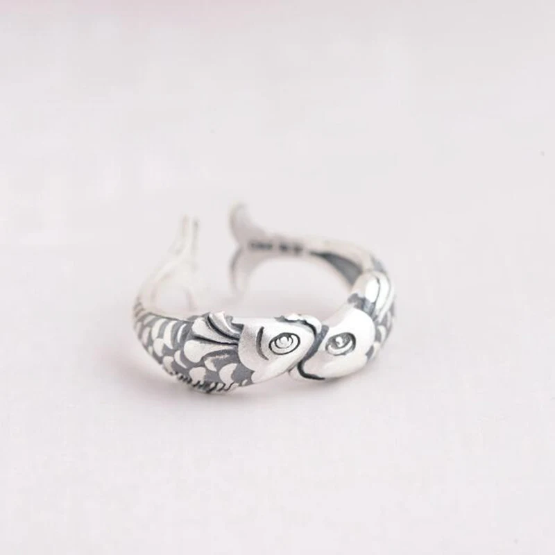 Vintage Pisces Ring aus Sterling Silber – Einzigartiger Schmuck, perfekt für jeden Anlass und Ausdruck deiner Persönlichkeit.