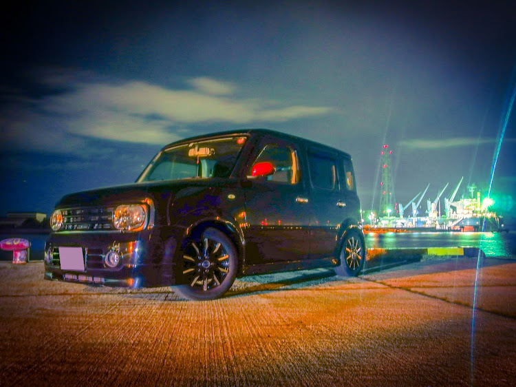 キューブの水島工業地帯・スマホ撮影・ドライブに関するカスタム事例の投稿画像1枚目